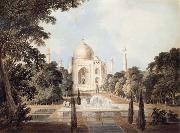 Thomas Daniell South View of the Taj Mahal at Agra Sweden oil painting artist